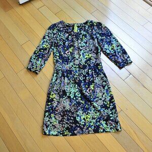 Essentiel Antwerp Silk Blend Multicolor Abstract Floral Dress Size XS